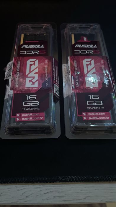 Memória RAM PUSKILL DDR5 16GB 5600MHz (2x16GB) – NOVAS