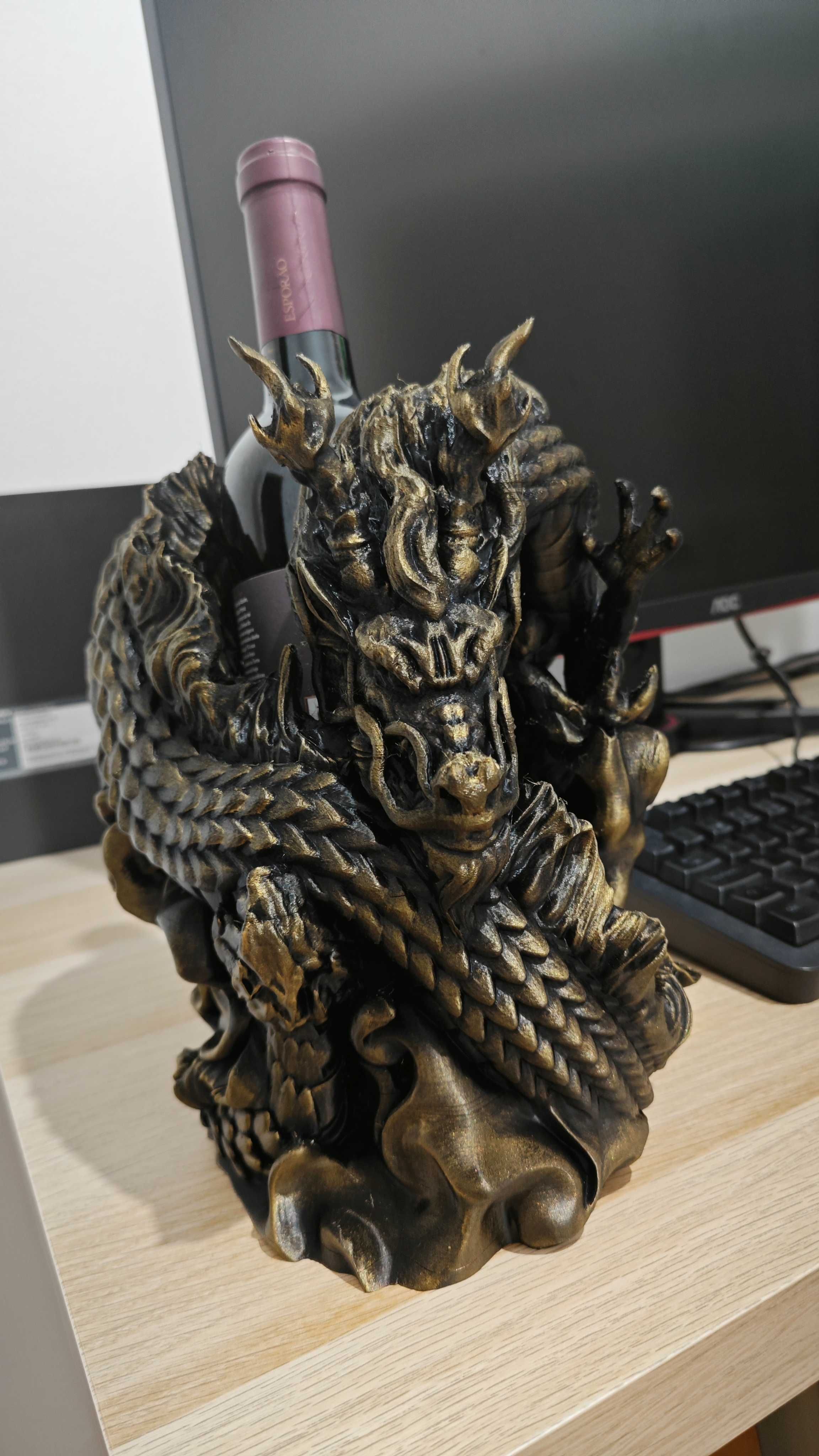 Chinese Dragon Wine Holder