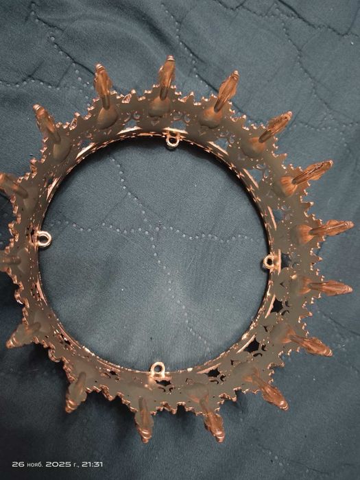 Корона на торт рожева