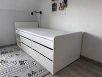 Ikea rama łóżka Släkt 90x200 + materac Hevea Junior