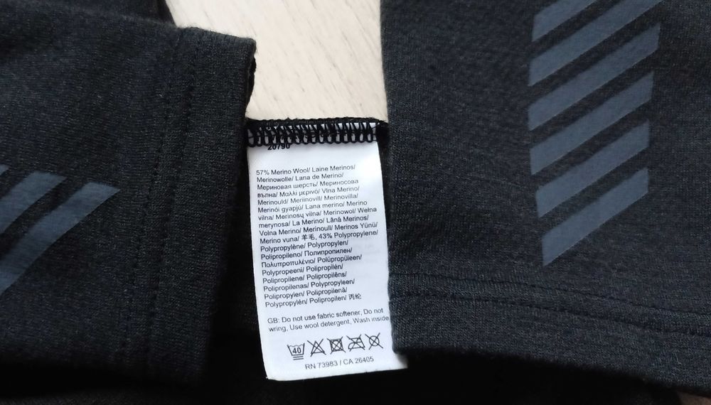 Термокофта Helly Hansen lifa merino crew р М термобілизна меринос