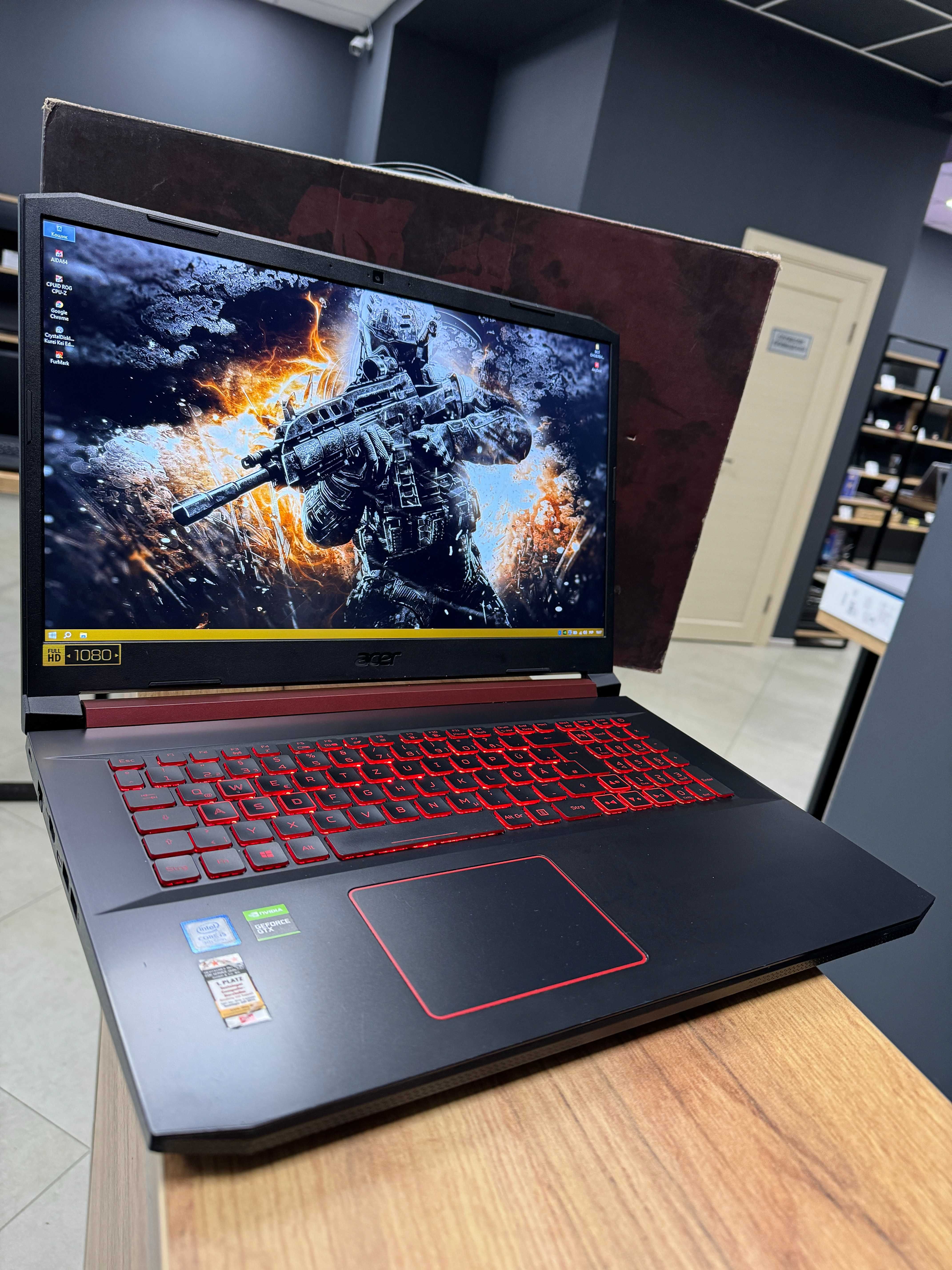 Ігровий Acer Nitro 5 - 17.3/i5 9300/GTX 1660Ti 6 GB/16 GB/512 NVME/FHD