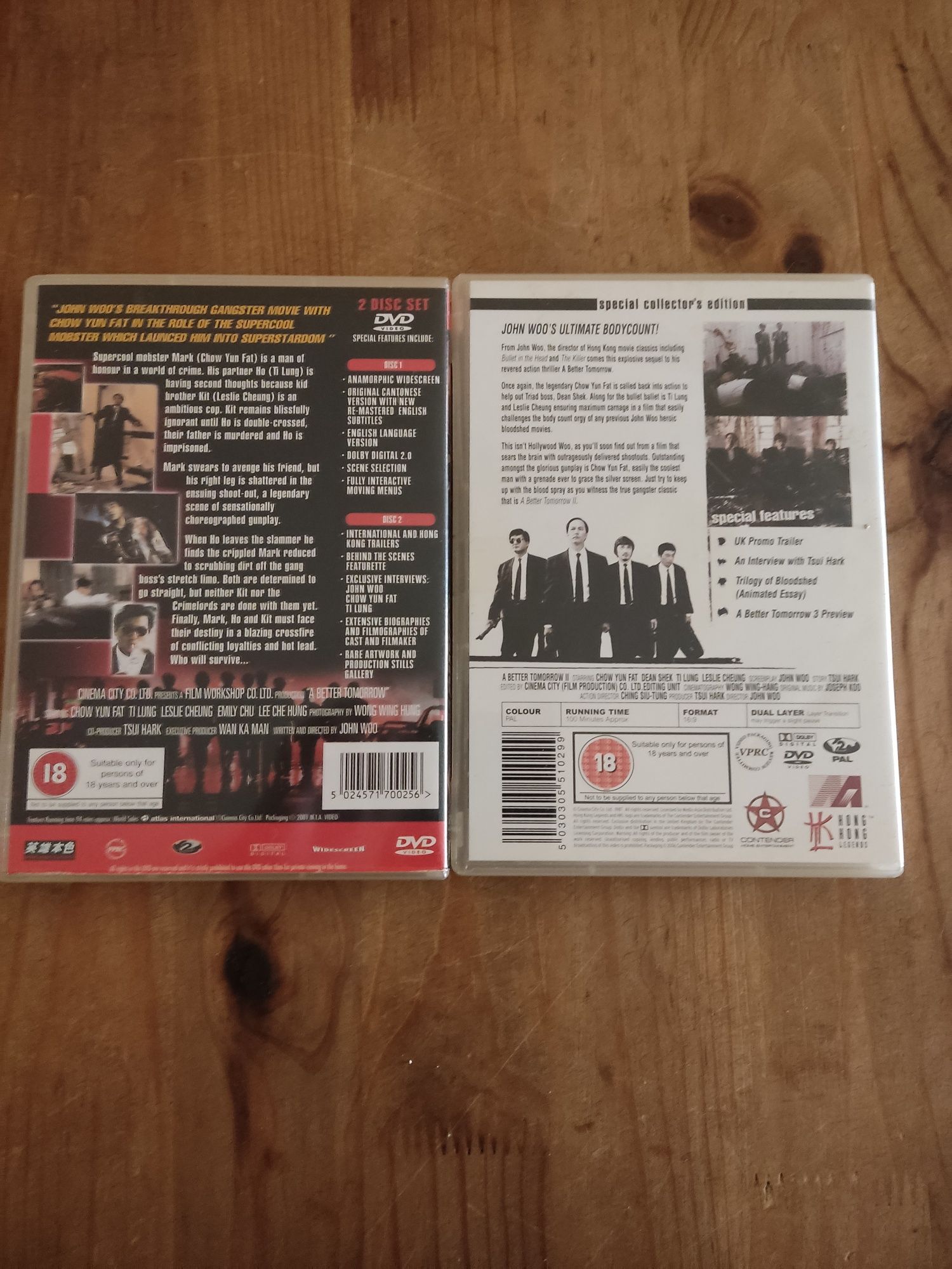 A better tomorrow 1 e 2 dvd