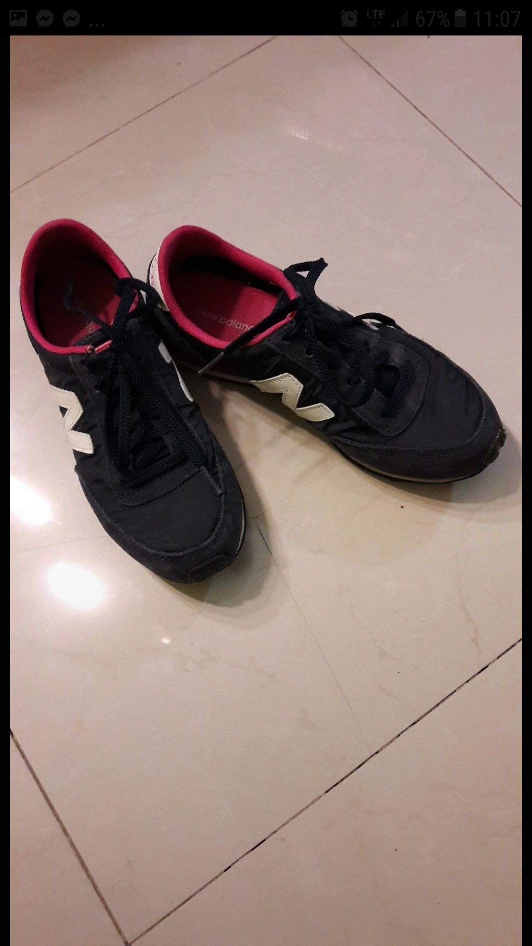 Buty sportowe oryginalne 38/38,5 New Balance różowo granatowe