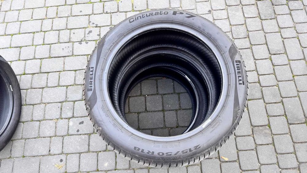 PIRELLI P7 Cinturato 215/50/18. Opony zdjęte z nowego auta