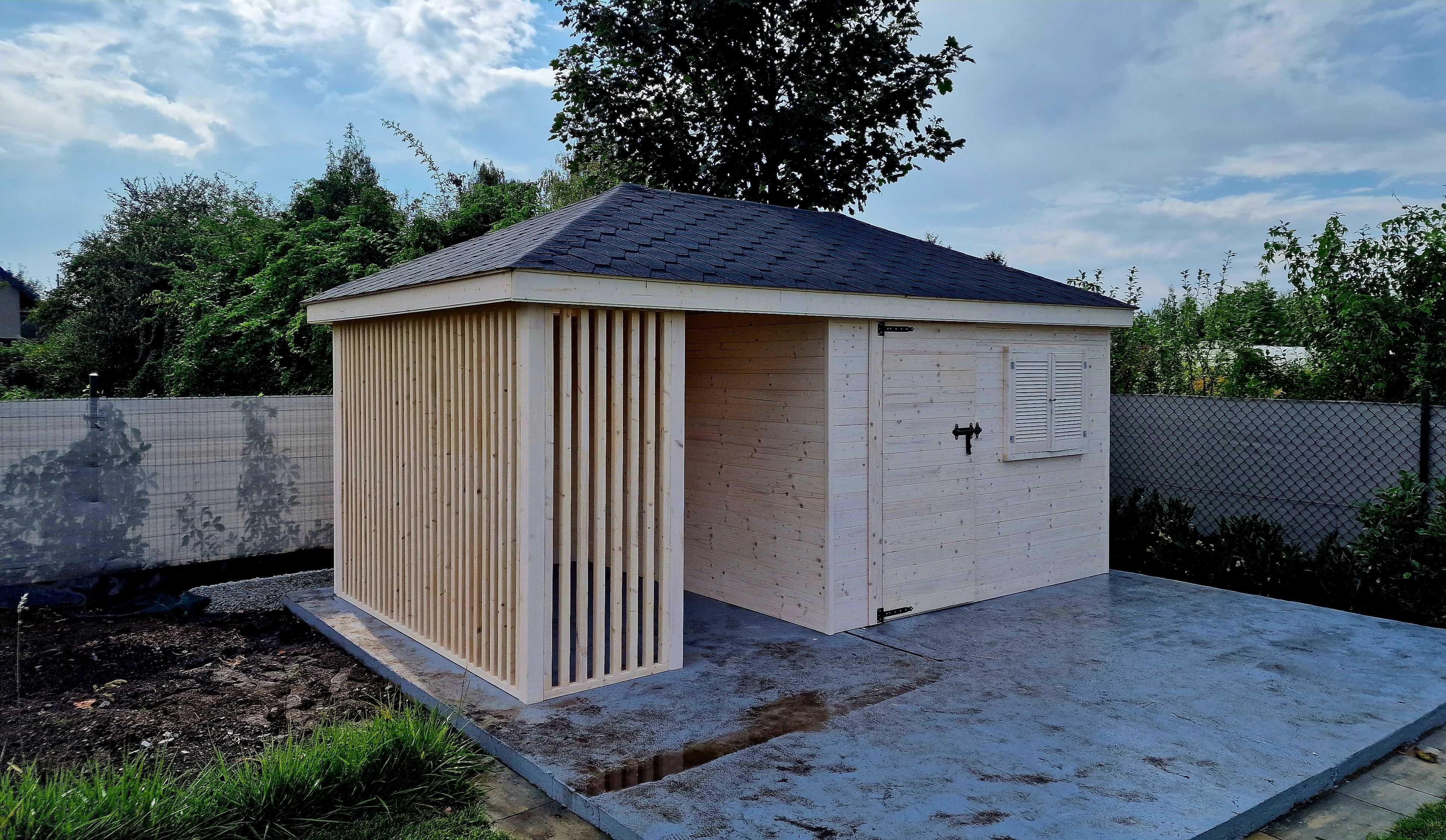 Domek ogrodowy z altaną, MALOWANIE GRATIS!