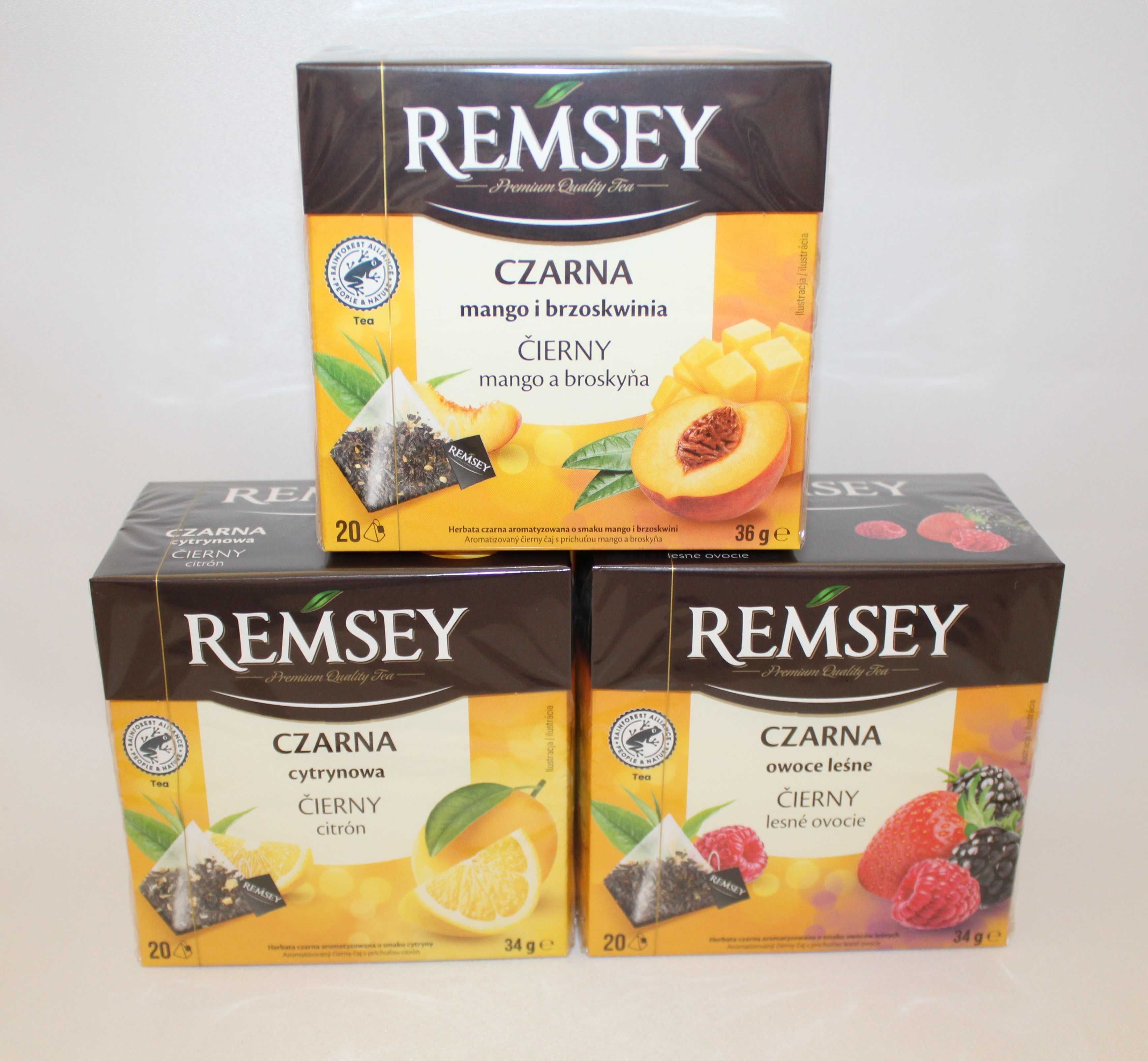 Remsey herbata czarna earl grey z nutą cytryny english strong 75t