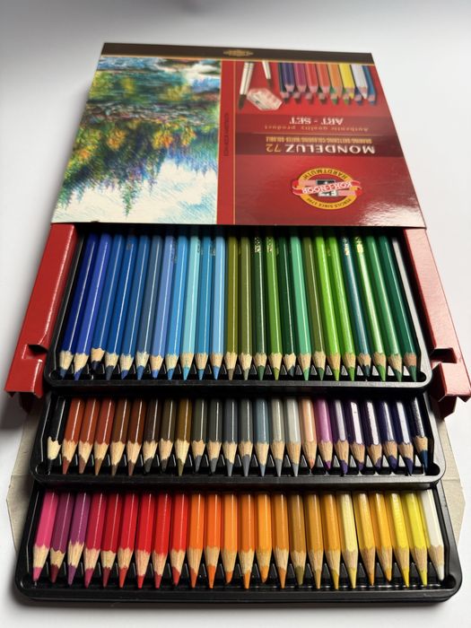 Kredki akwarelowe Koh-I-Noor Mondeluz 72 kolory