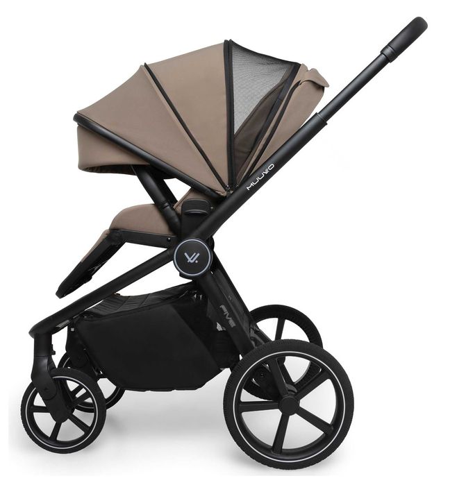 Wózek Muuvo FIVE 2w1 Lekki Składany Gondola+Spacerówka +Adaptery