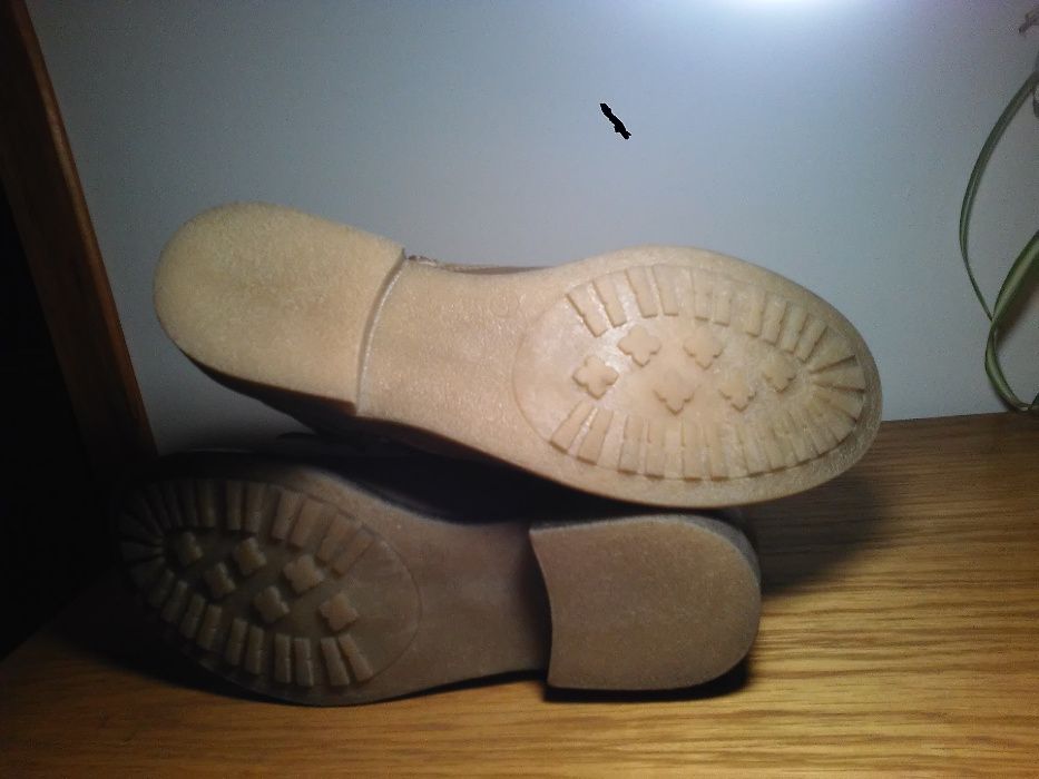 buty botki/kozaczki jesienno-zimowe antypoślizgowe,markowe 7mil-SKÓRA!