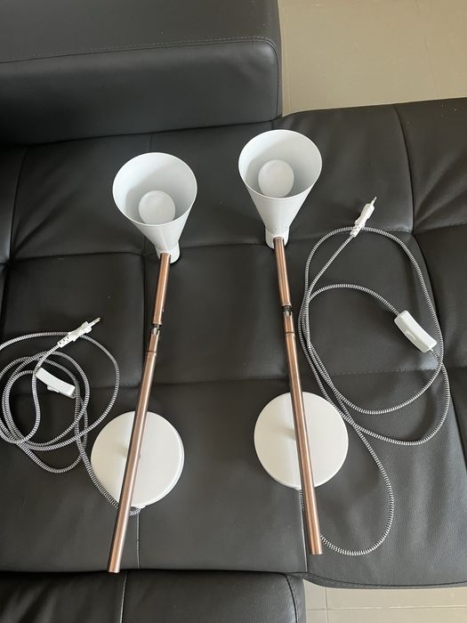 Conjunto de 2 Candeeiros ou apliques de parede articulados