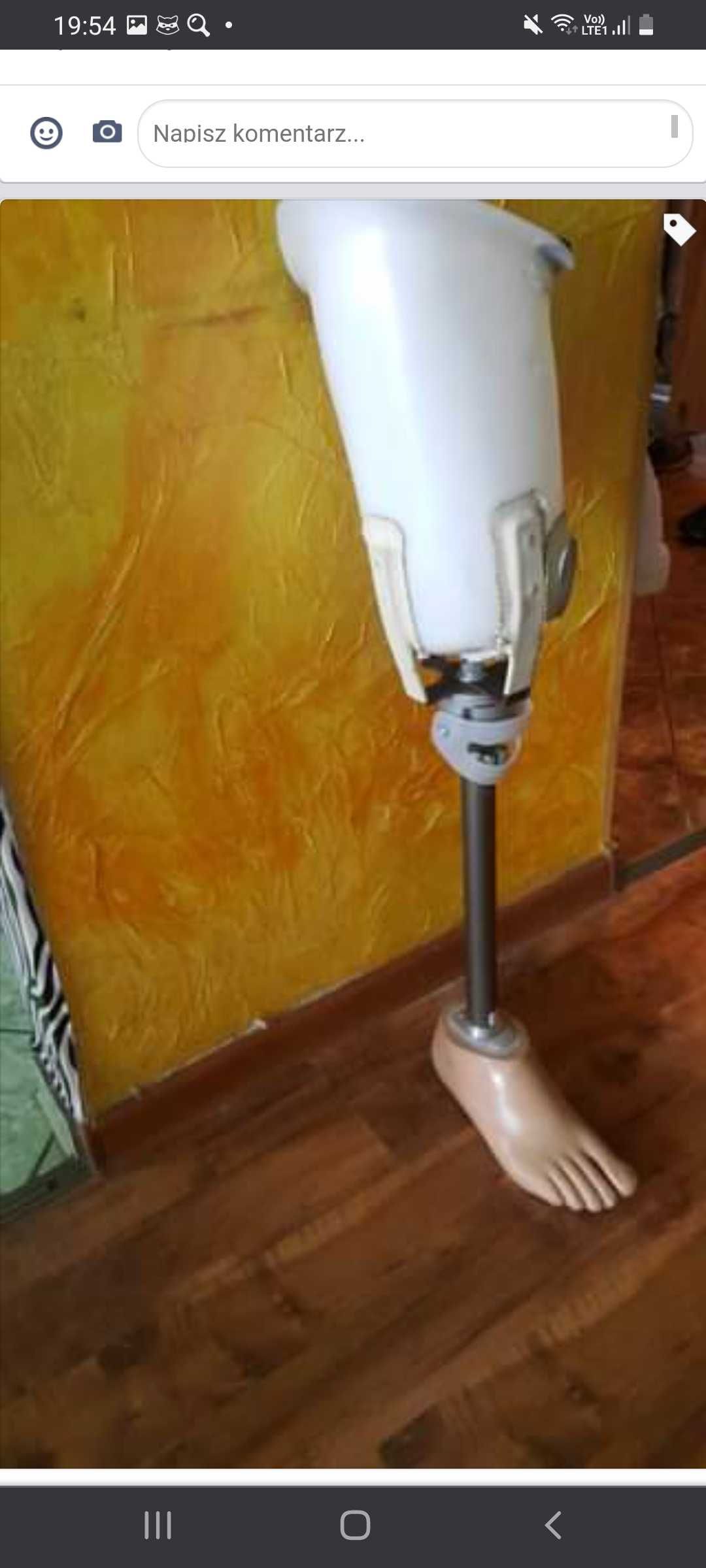 Proteza nogi prawej otto bock gratisowo proteze firmy  Tomplast