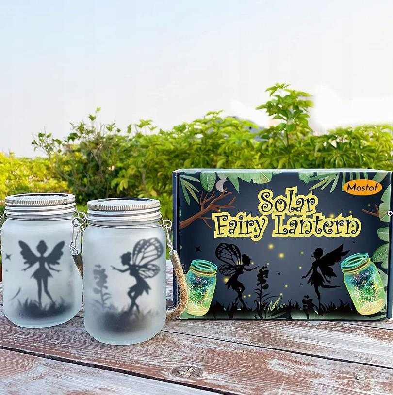 Lampion solarny ogrodowy Fairy Lights - ŻÓŁTY - 2 SZTUKI