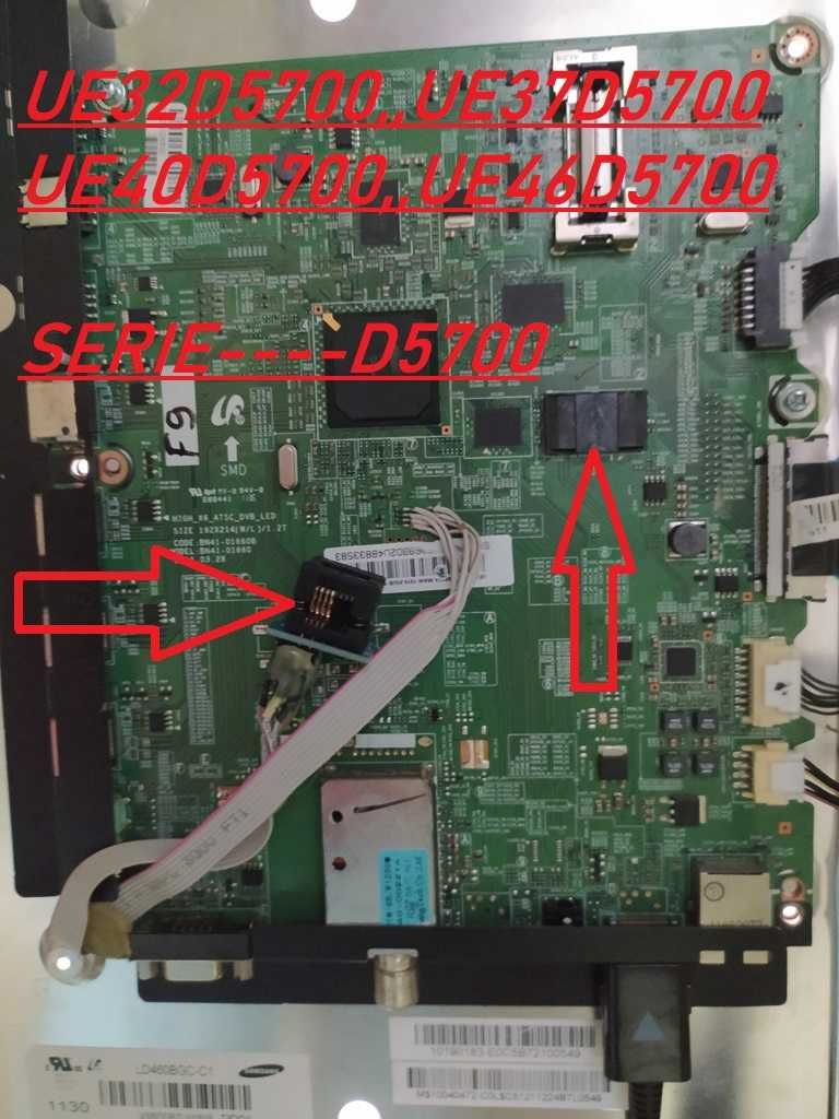 tv PROGRAMAÇÃO NAND K9GAG08U0E UE32D5500 UE40D5500 UE46D5500 UE46D5700