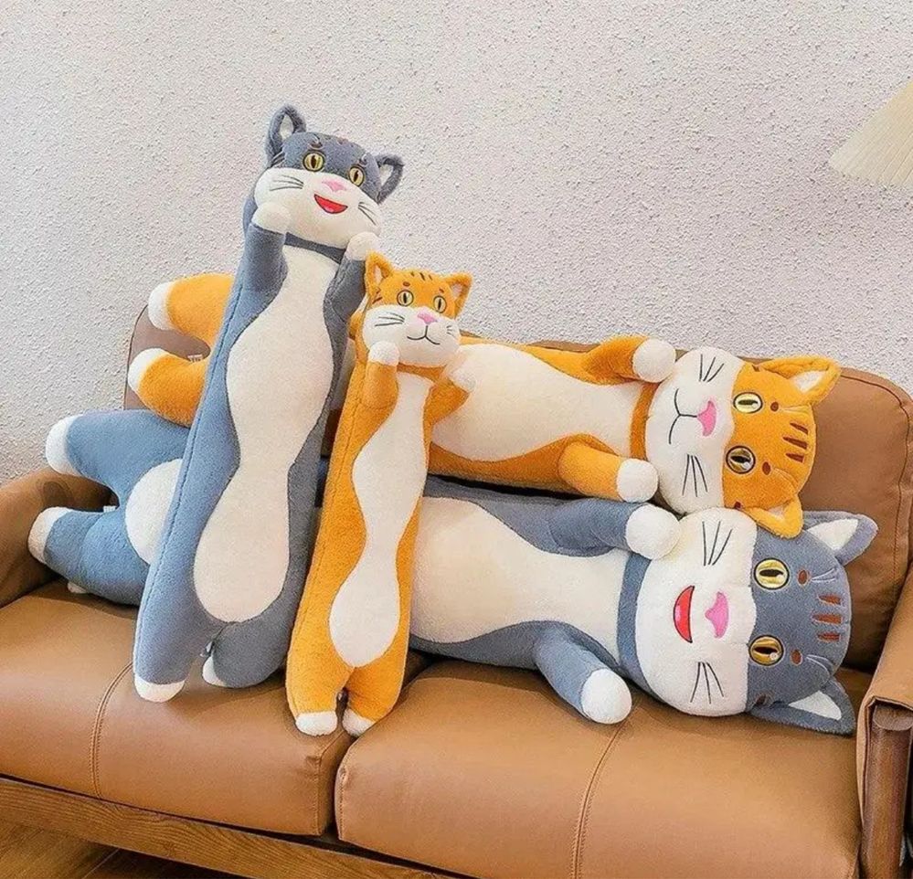 Новинка! Кіт батон іграшка-подушка у 2 кольорах
