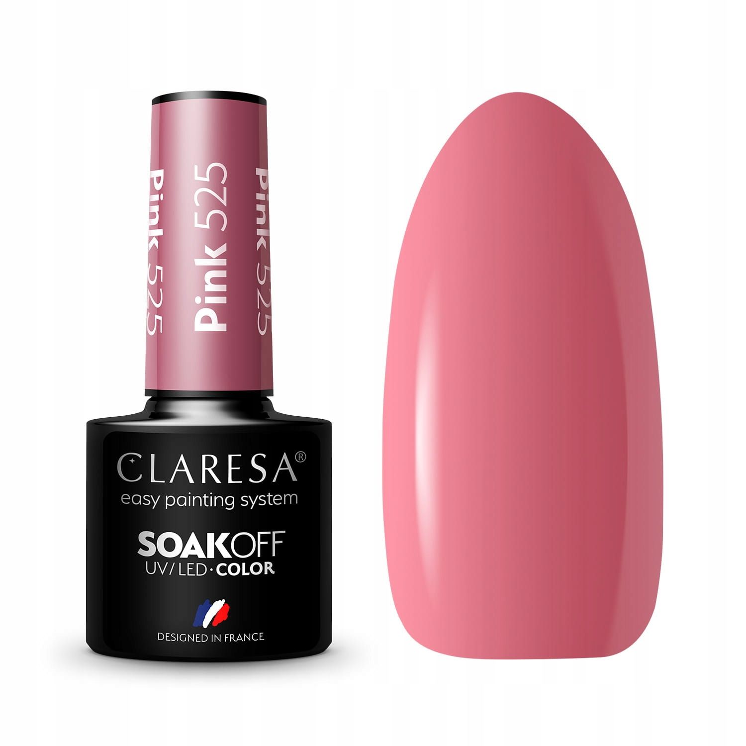 Claresa Lakier Hybrydowy Pink 525 - 5Ml