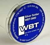 Cyna WBT 0800 ze srebrem 4% 42g spoiwo lutownicze 0,9mm 180°C Hi-End