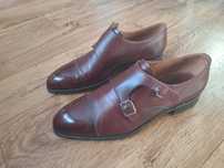 Yanko Double Monks – EU 44 (UK 9.5) | Bordowe | Goodyear Welted |