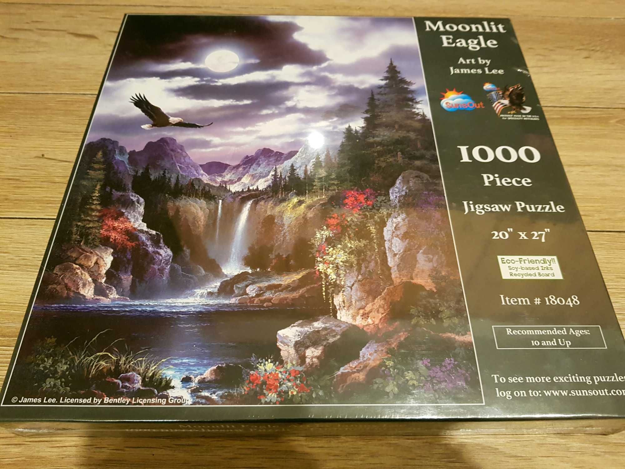 Puzzle Sunsout Moonlight Eagle 1000 NOWE