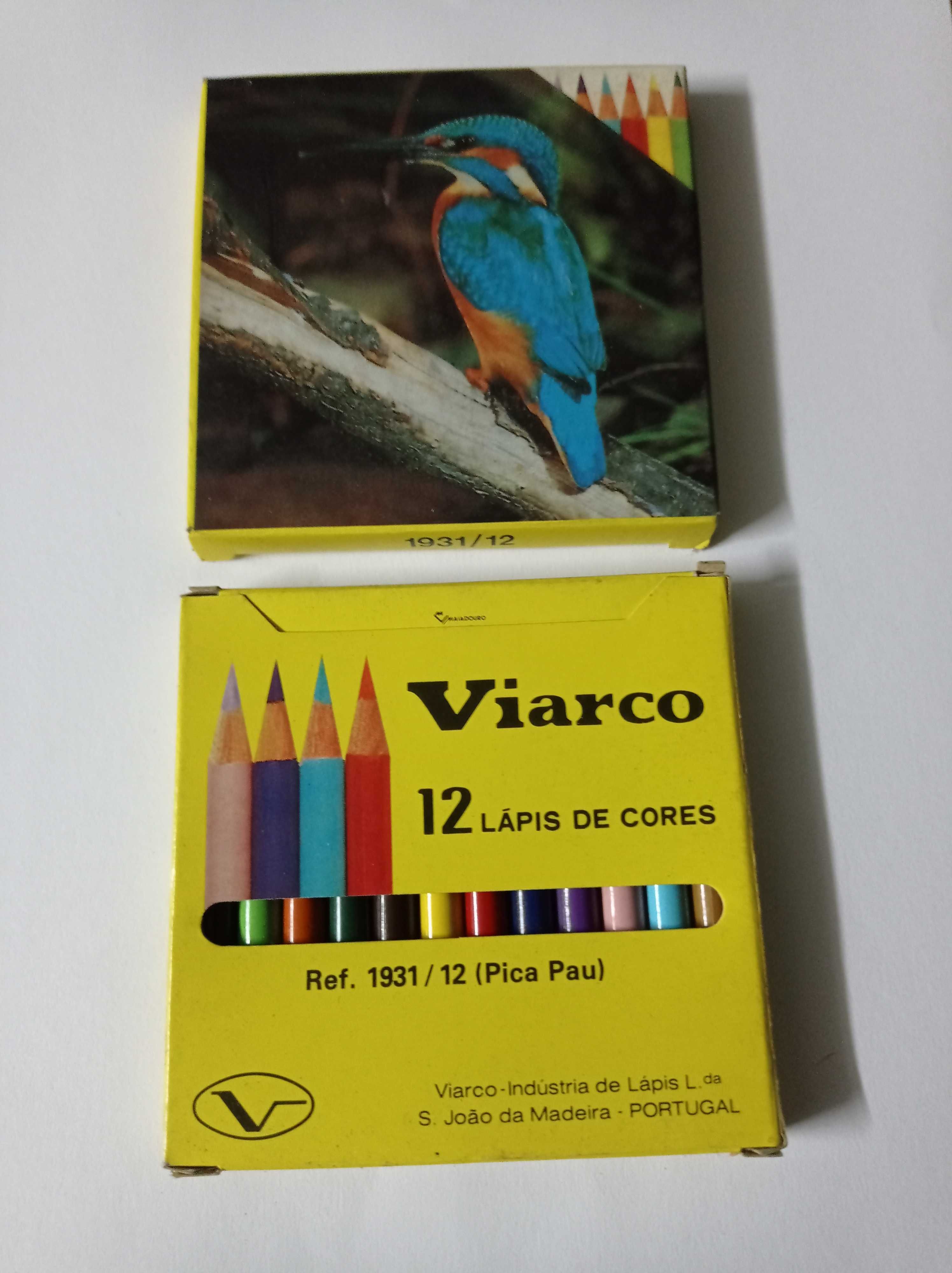 lápis cor e cera viarco caixa de 6 e12