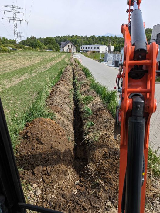 Usługi minikoparką, prace ziemne, wykopy