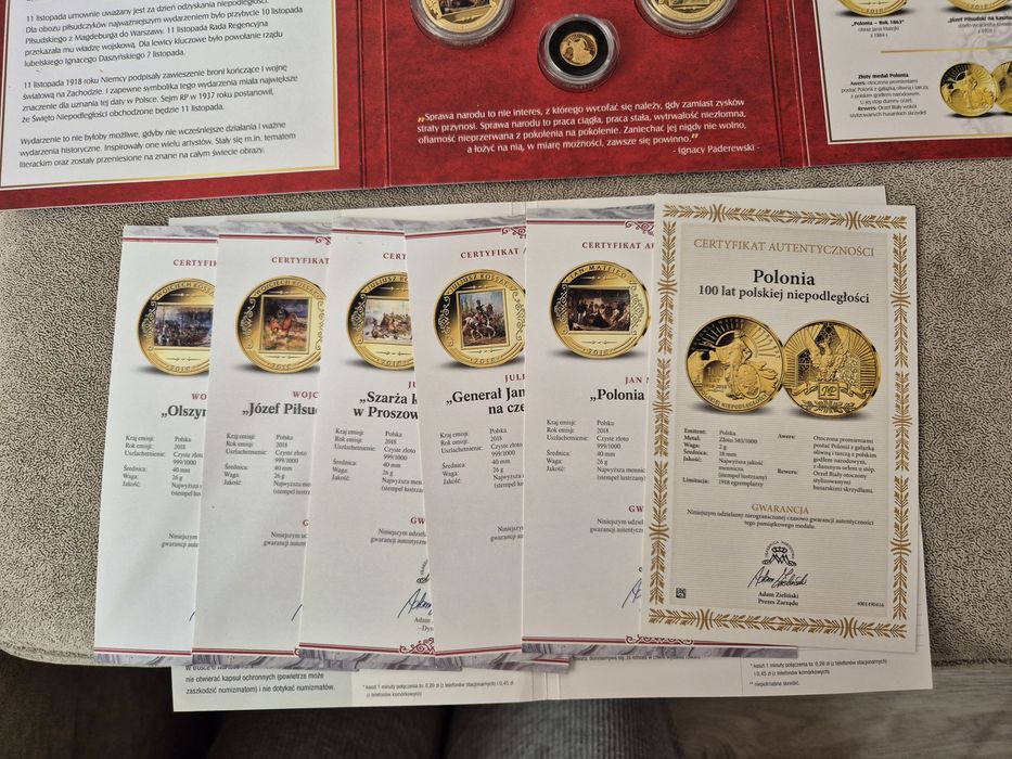 Kolekcja monet - 100 lat Polskiej Niepodległości Droga do Wolności