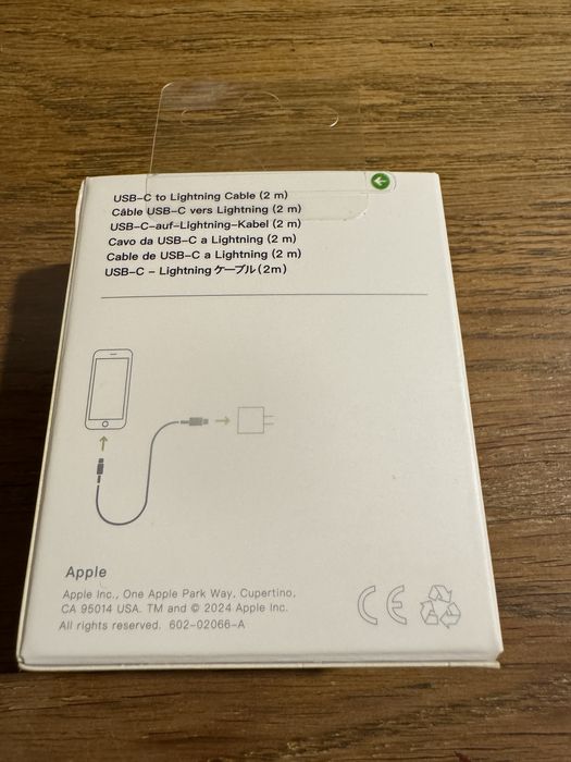 Nowy oryginalny kabel Apple Iphone USB-C na Lightning 2m