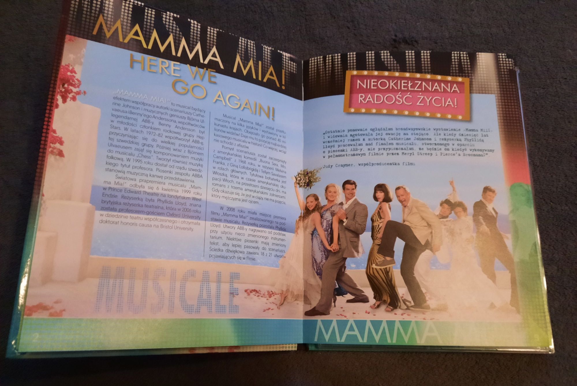 Mamma mia - książka i film na DVD