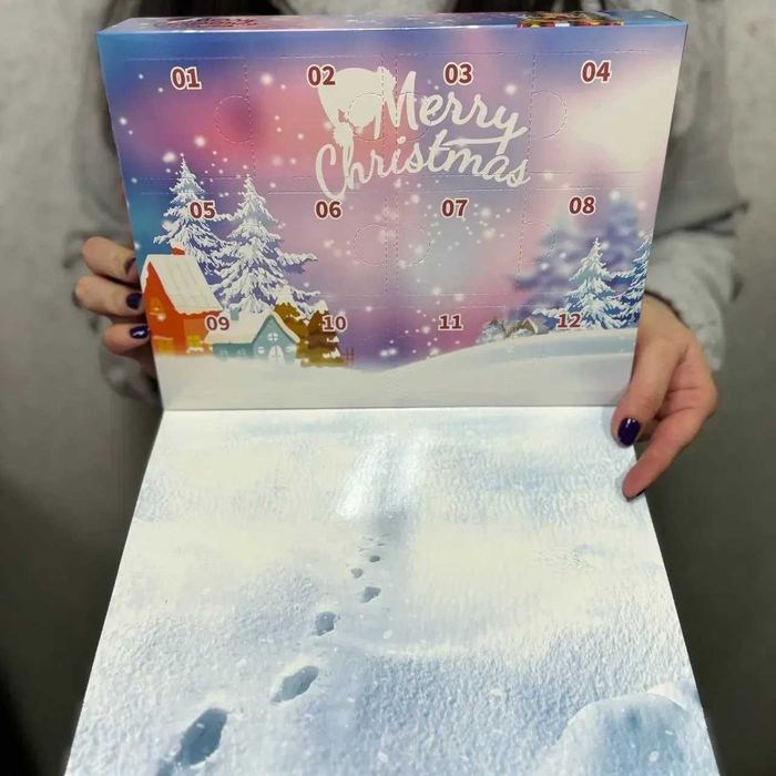 Новорічний Адвент календар з лего на 12днів різдвяна ялинка і клацанок