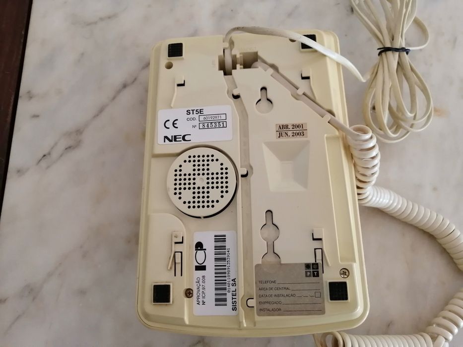 telefone fixo nec a funcionar