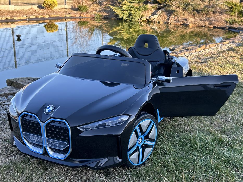 Auto Na Akumulator Samochód BMW I4 4x4 Miękkie koła EVA Skóra Pilot