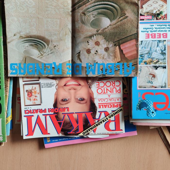 Revistas Lavores Crochet rendas ponto de cruz e Moda Rakam