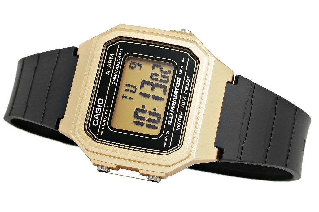 zegarek damski casio w-217hm-9avef złoty + box