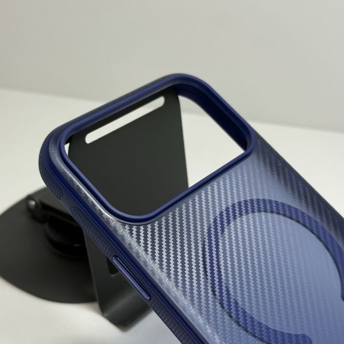 Чохол iphone 17 pro max матовий синій карбон. Чехол айфон 17 про макс