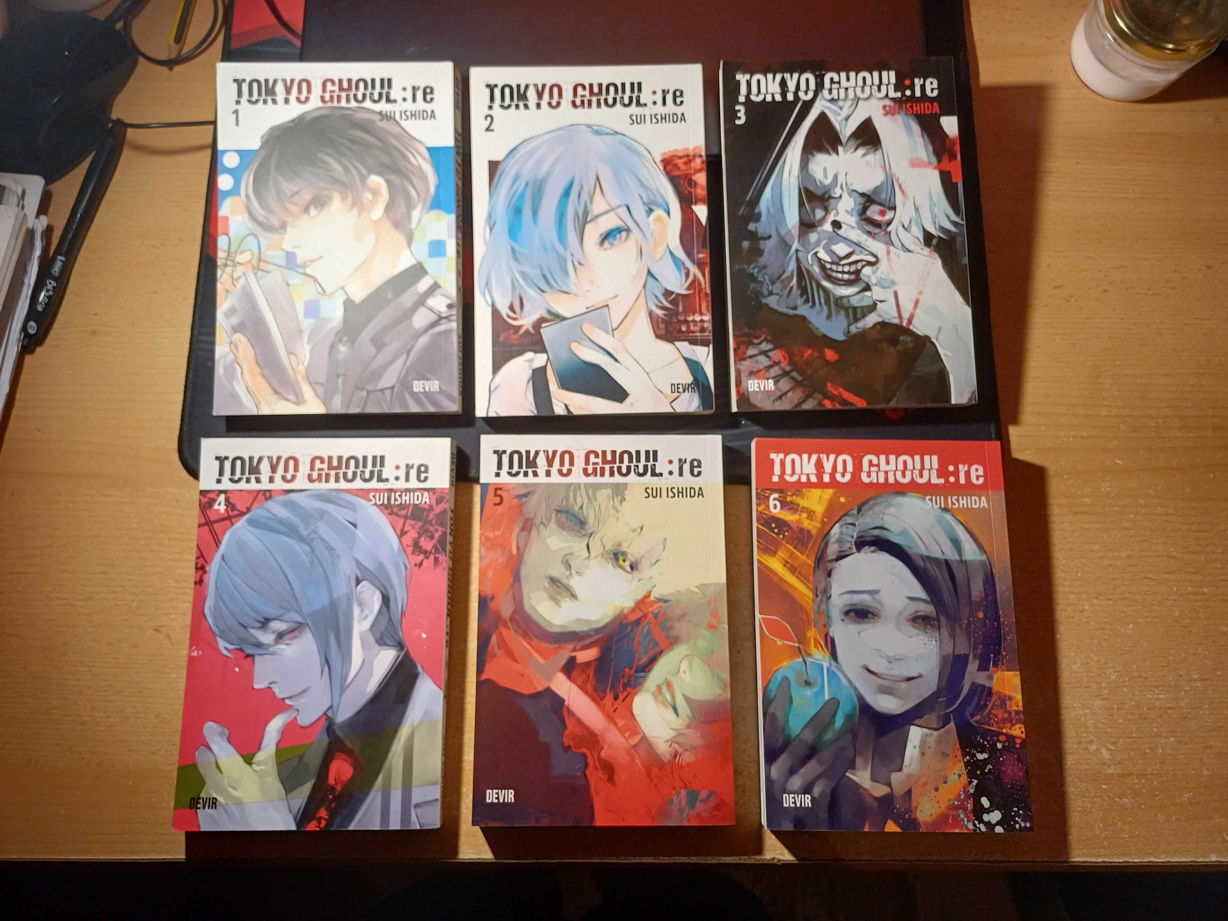 Mangá Tokyo Ghoul: re, volumes 1 a 6