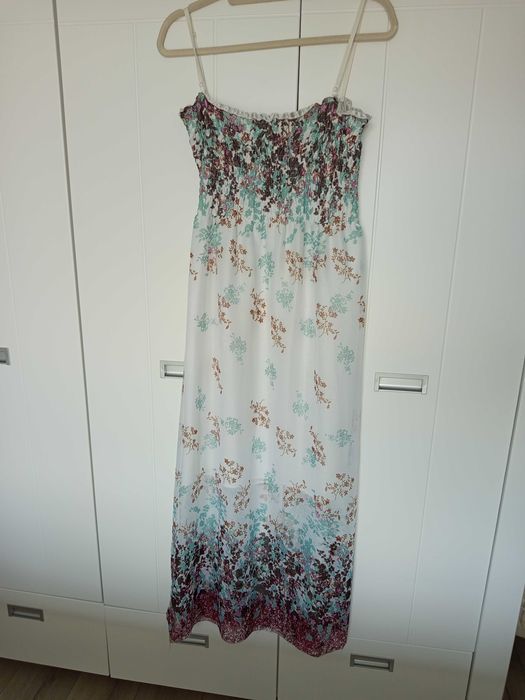 Letnia sukienka maxi kwiaty S/M