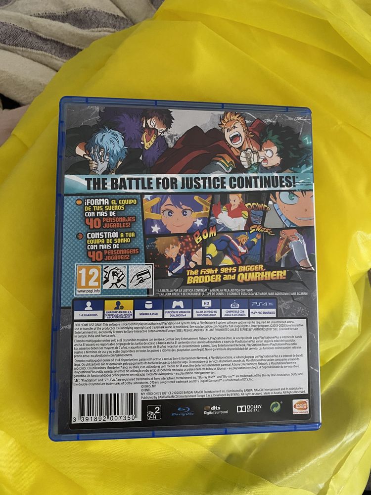 Jogo PS4 - My Hero One’s Justice 2