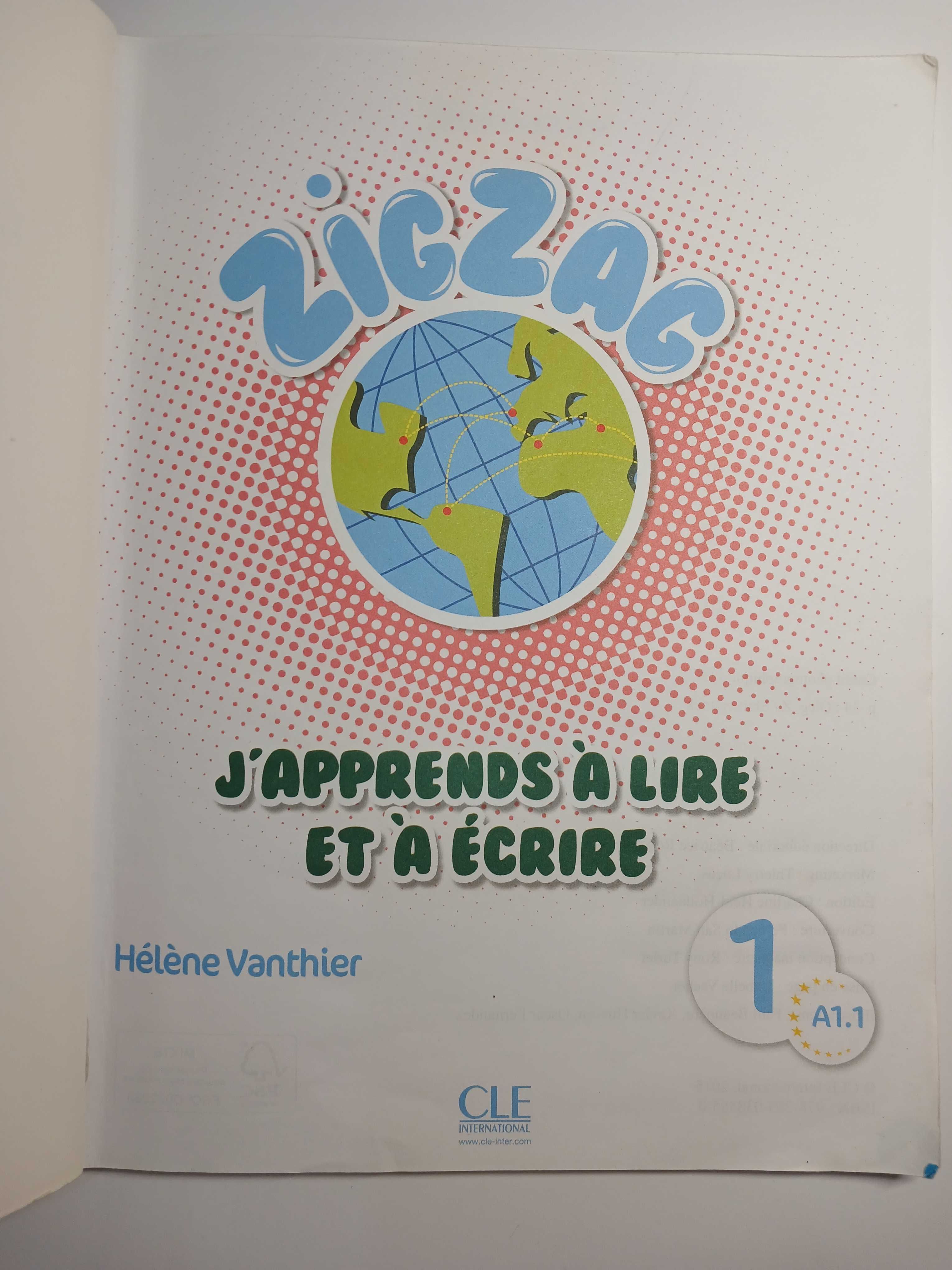 ZigZag1. A1.1. Francais de scolarisation. 2015