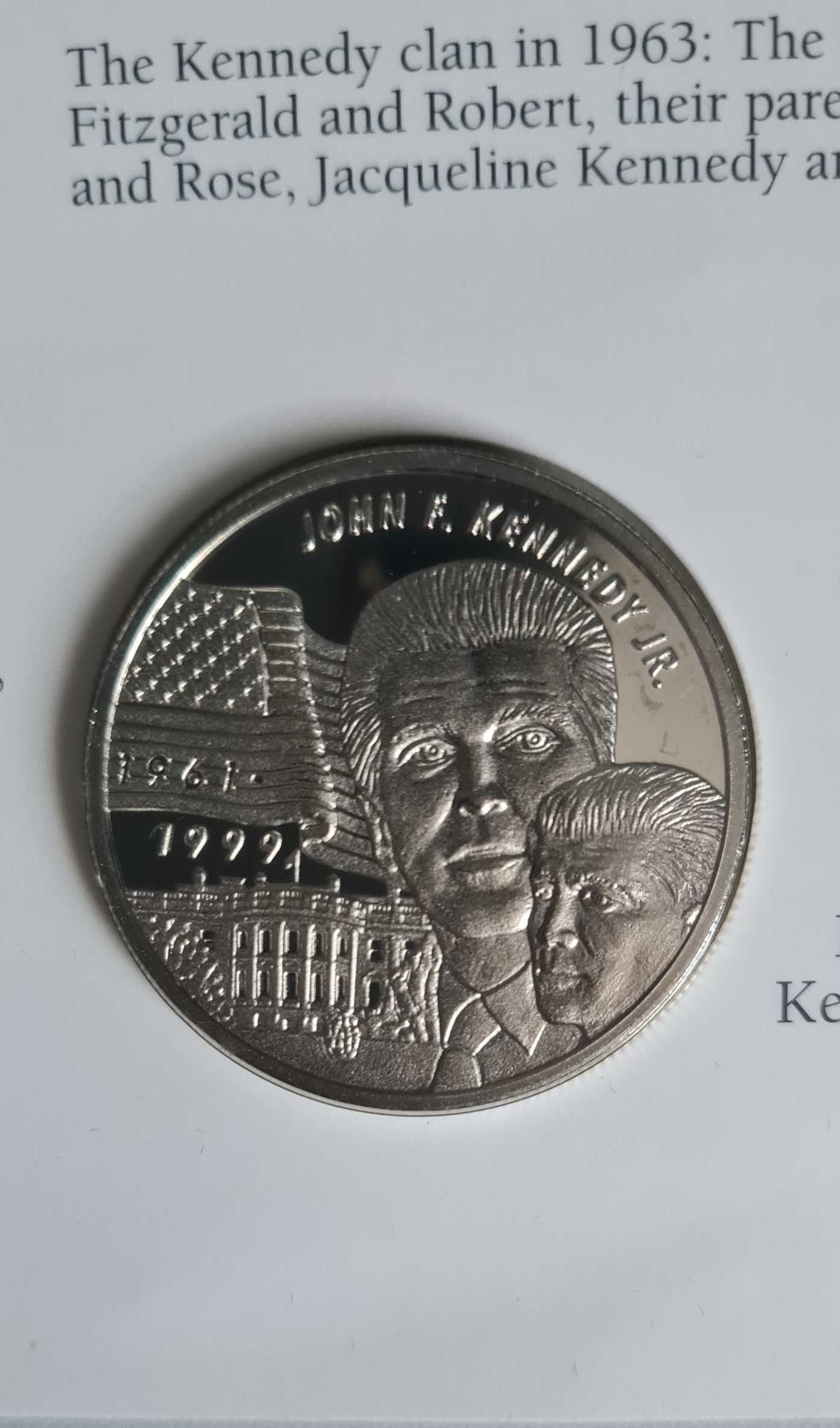 Liberia 5 Dolarów 1999 John F. Kennedy Jr. BLISTER