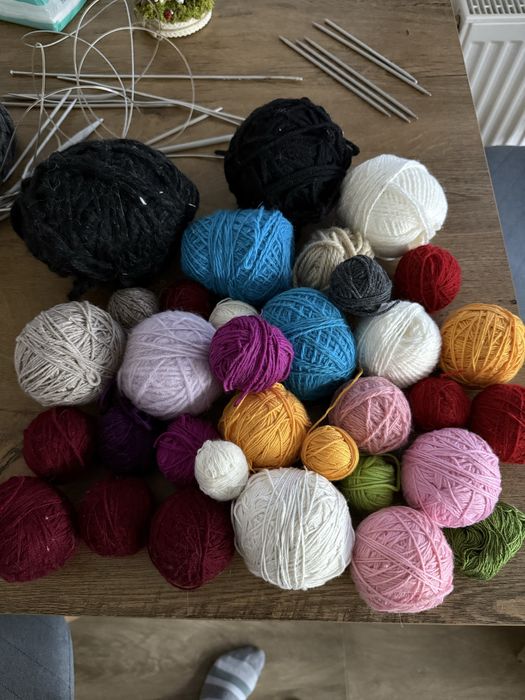 За все 200 грн нитки для вʼяання, пряжа