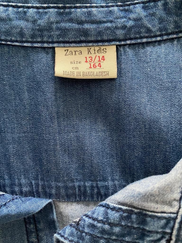 Camisa de ganga Rapaz ZARA