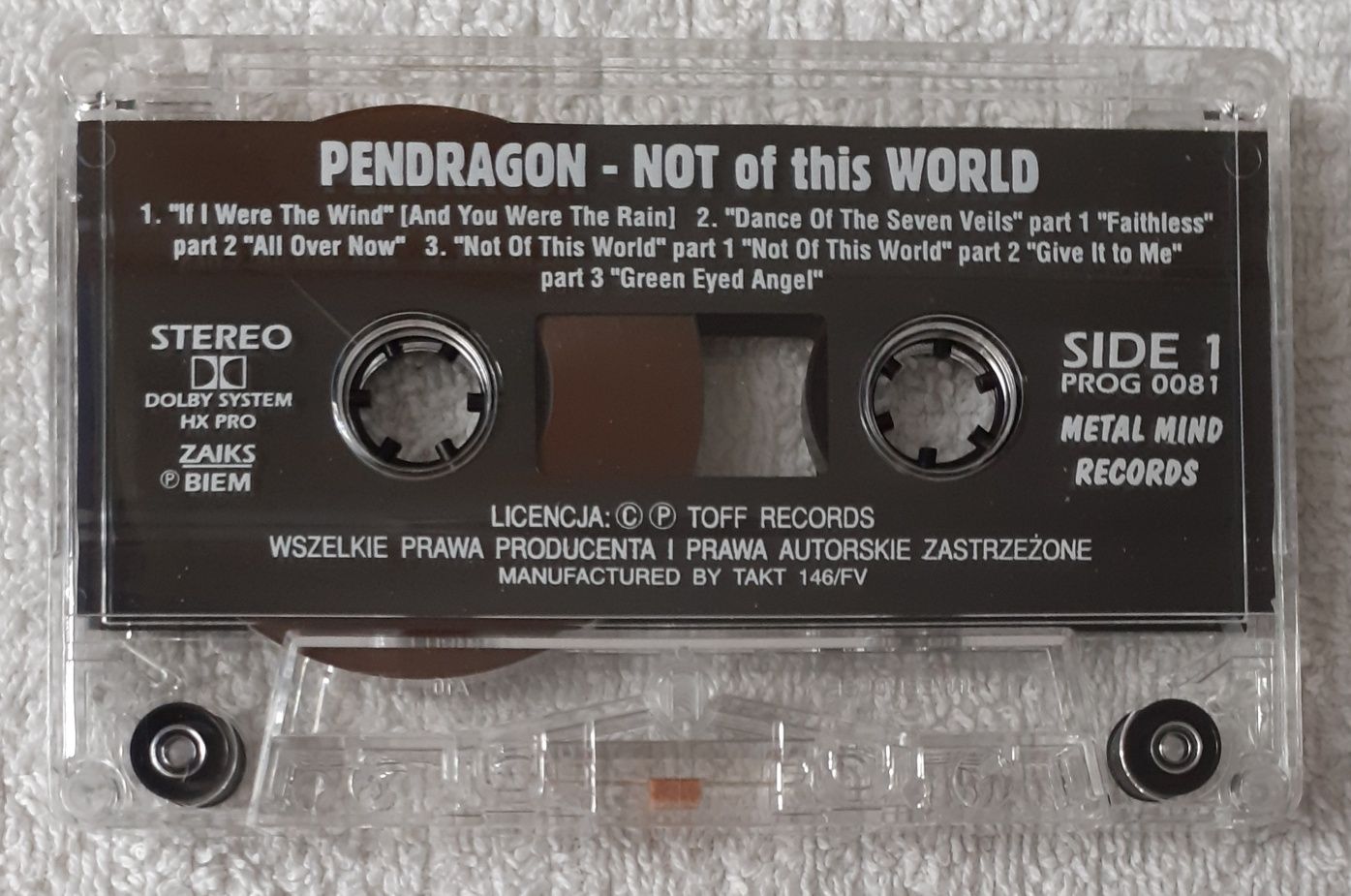 Pendragon – Not Of This World (Cassette, Album)