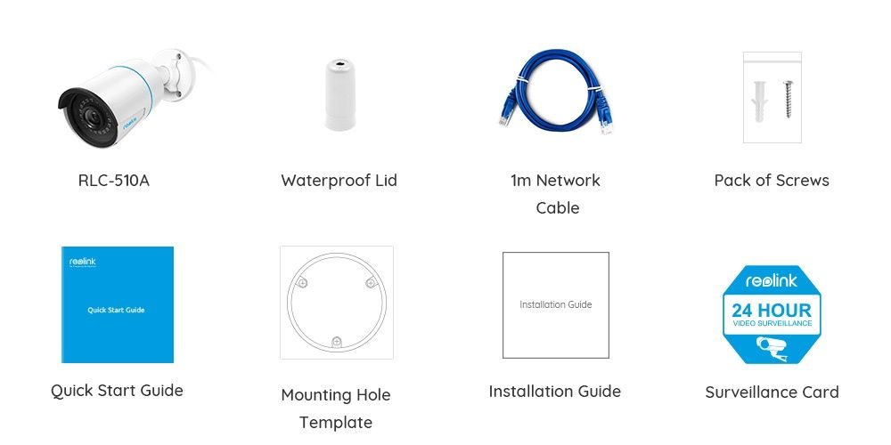 IP POE камера Reolink RLC 510A 520A 810A 811A Duo 2 Poe