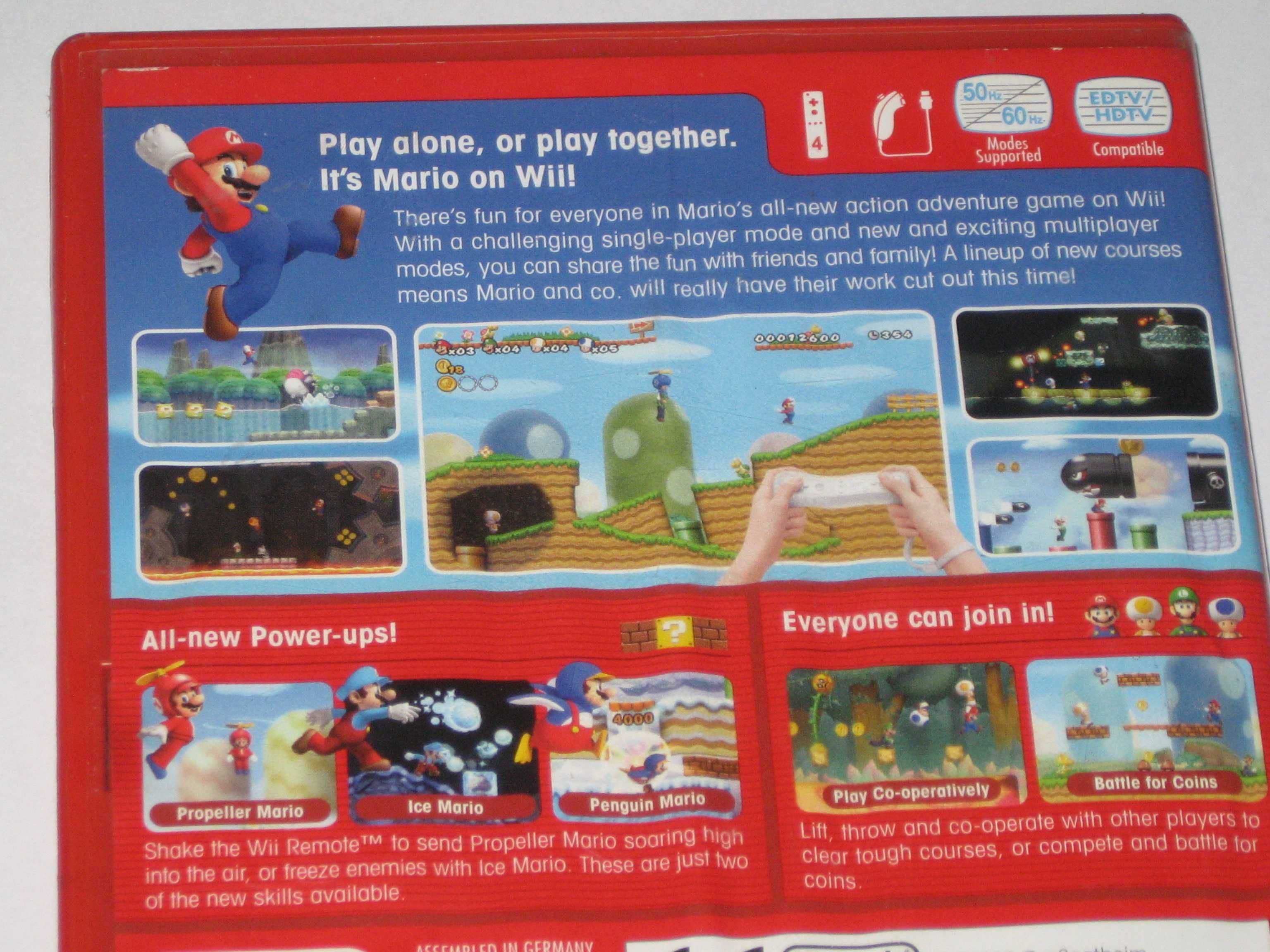 Gra New Super MARIO BROS 3xA Nintendo Wii jak NOWA! 5in1