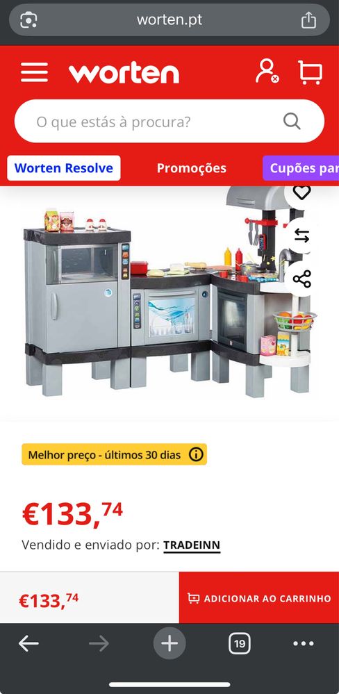 Cozinha de brincar