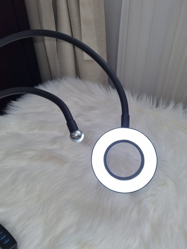 Lampa pierścieniowa LED Ring makijaż statyw giętki