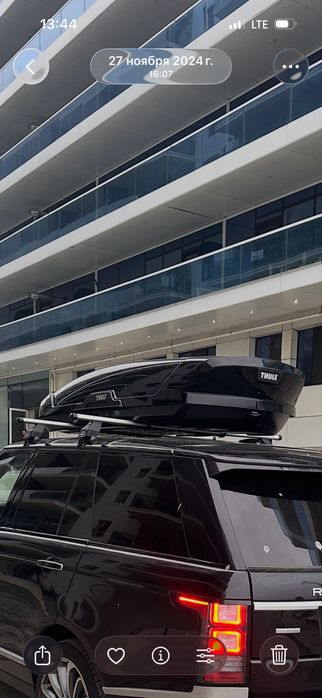 Бокс THULE на крышу дах авто Motion XT XL Black 215x91x44 500л БУ