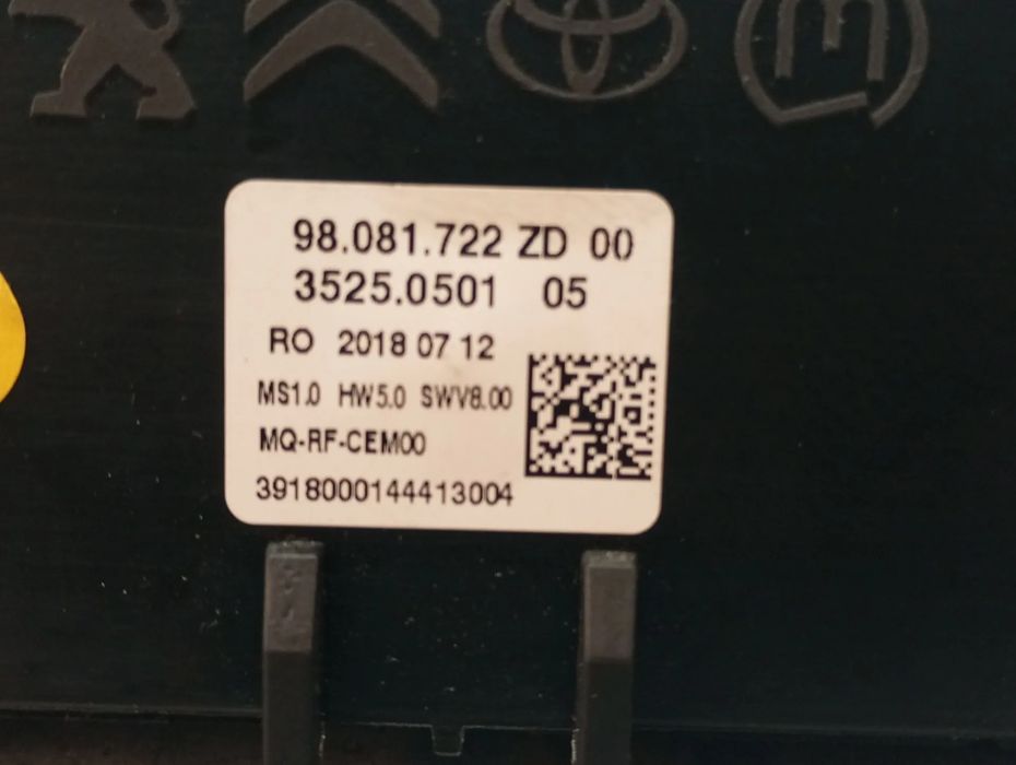 Comando chauffage / sofagem CITROËN Jumpy III