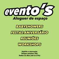 Aluguer de espaço para eventos /babyshowers/festas/reuniões/workshops