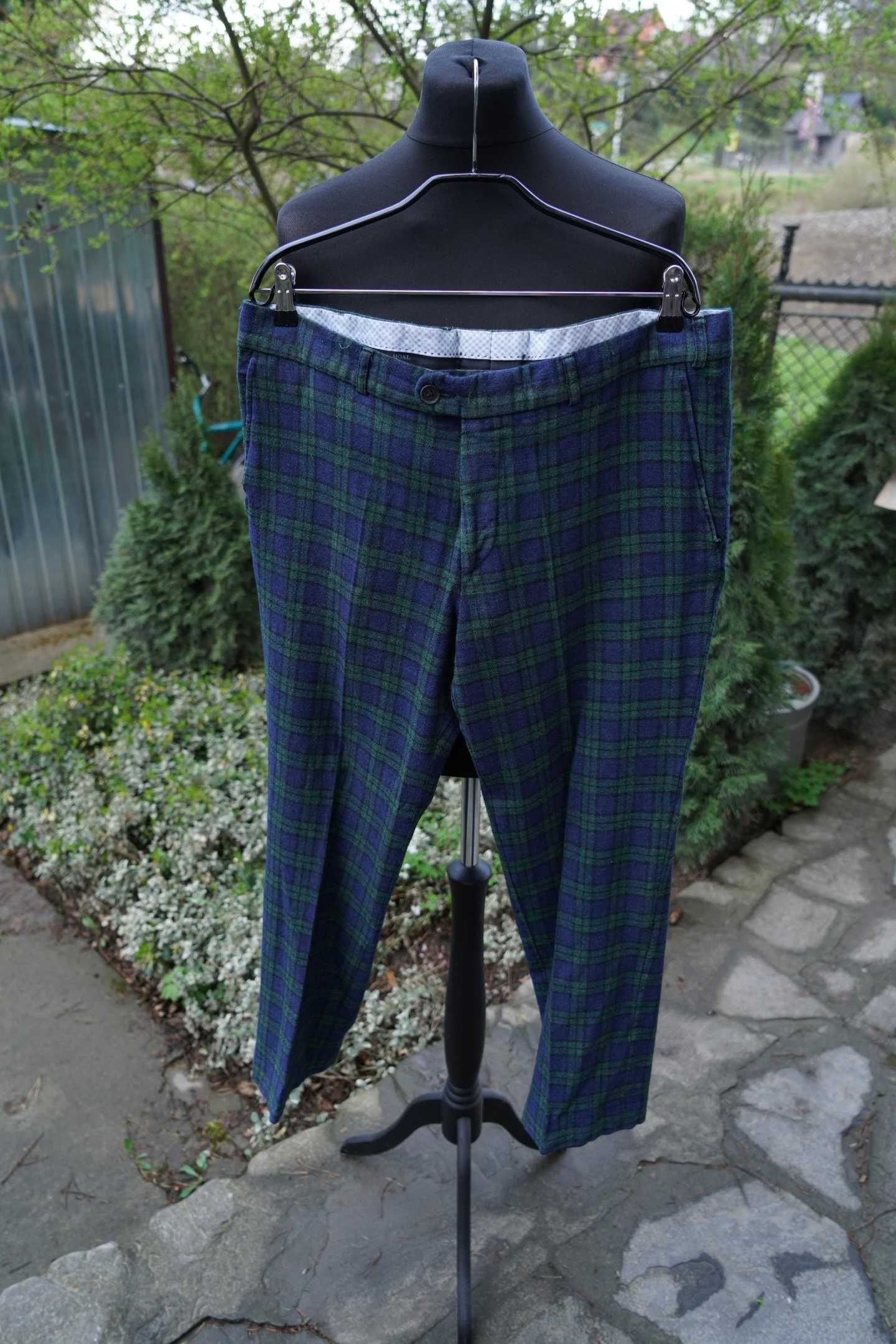 Hoal wełniane jedwabne lniane męskie spodnie dandy 28 56 Short